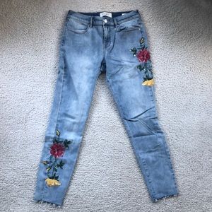 Pac Sun embroidered jeans